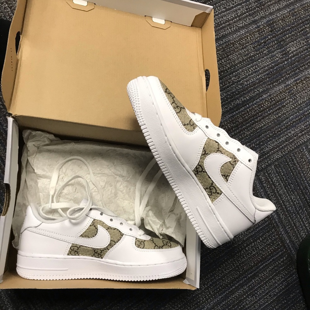 Custom Gucci sneakers (brand new) size 3.5 (youth)